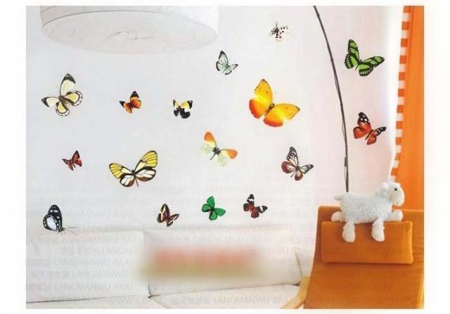 MARET PROMO RELIZA WALL STICKER KUPU KUPU BUTTERFLY WALLSTICKER / WALL STICKER size 50x60cm ncs001