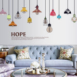 Sk9144 Colorful Light Lamp Wall Sticker