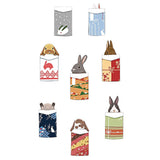 Bunny envelopes Children's wall stickers size 50x70 mj7026