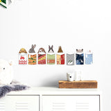 Bunny envelopes Children's wall stickers size 50x70 mj7026