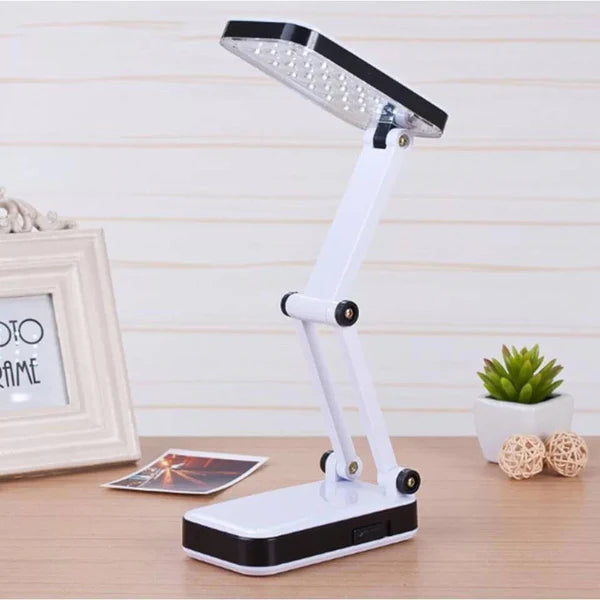 DP Led Light Rechargeable and Fashionable Folding Design SMD LED Desk Lamp Led Dual Purpose - White