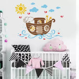 Jm8240 Wall Decal Elephant & Giraffe Wall Stickers