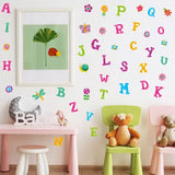 Ampire 150 cm Wall Stickers Colourful Alphabets for Kids Room Decor Self Adhesive Sticker  (Pack of 1)