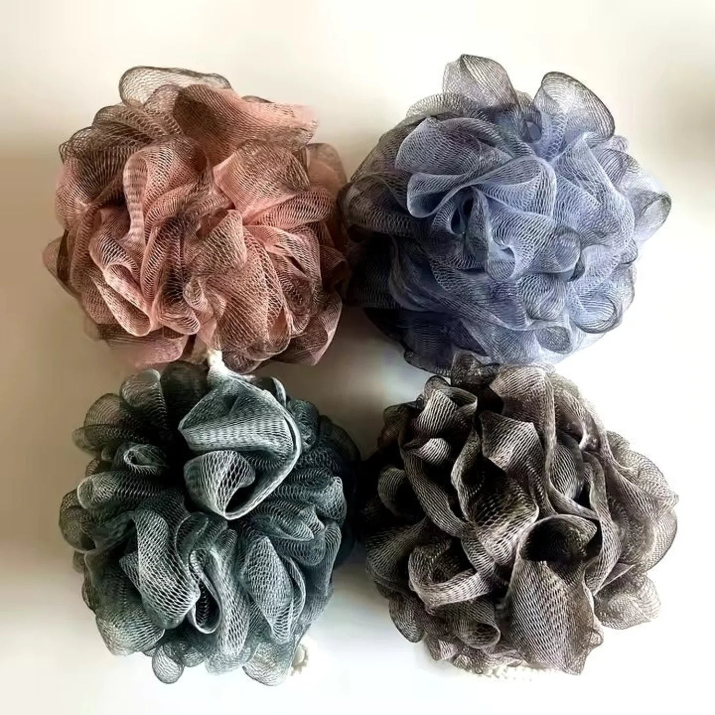 (1 pcs)Soft Mesh Bath Sponge Loofah  50gm  – Exfoliating Body Scrubber random color