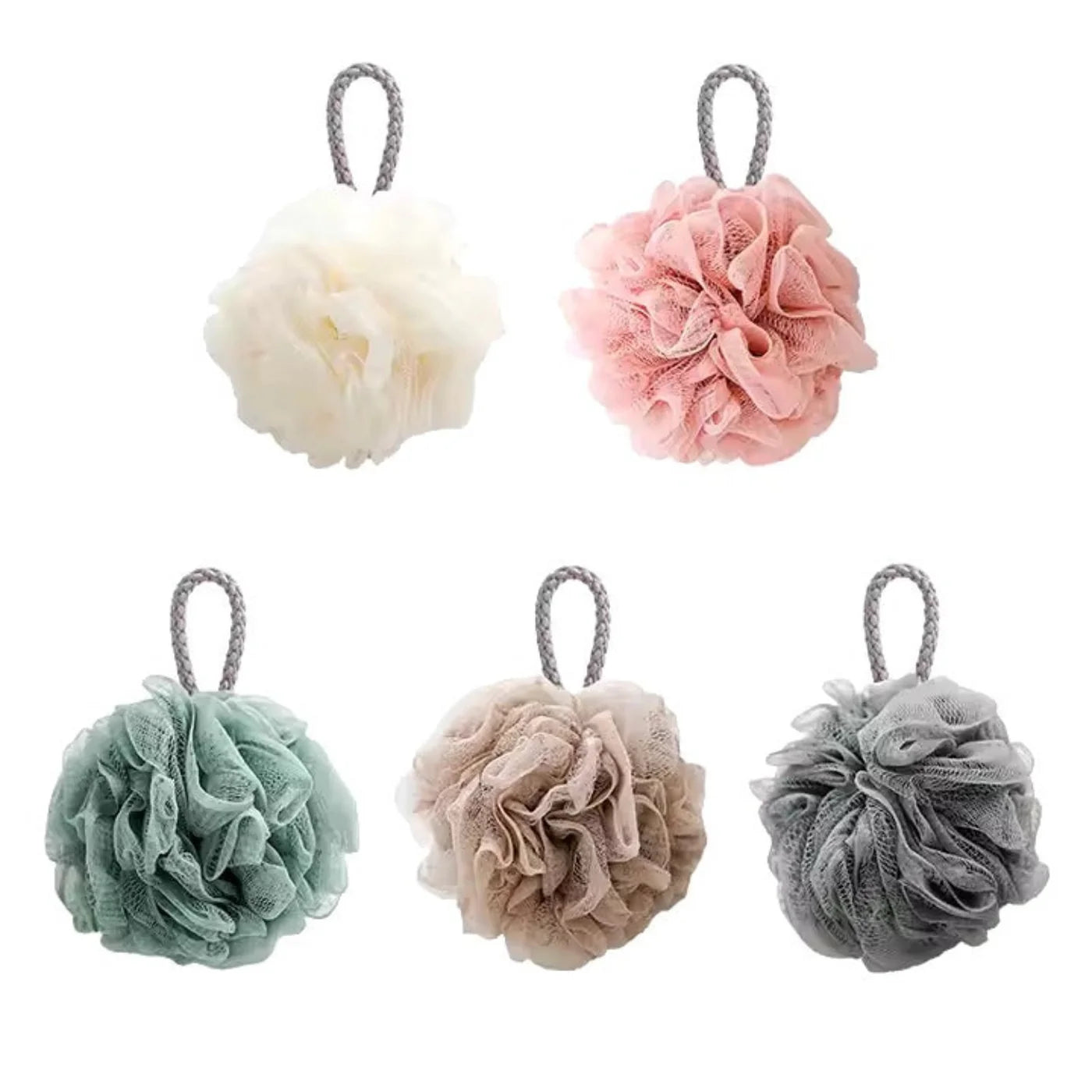 (1 pcs)Soft Mesh Bath Sponge Loofah  50gm  – Exfoliating Body Scrubber random color