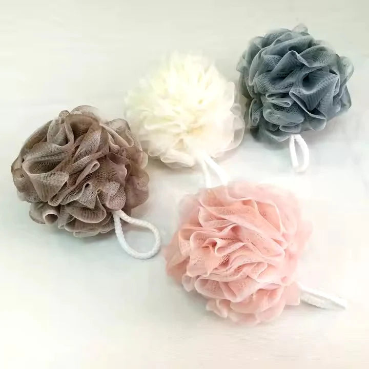 (1 pcs)Soft Mesh Bath Sponge Loofah  50gm  – Exfoliating Body Scrubber random color
