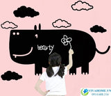 Playful Hippo Whiteboard Decal size60x90 xh017