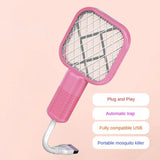 Mini USB Rechargeable Mosquito Racket with UV Light – Portable Electric Bug Zapper &amp; Fly Swatter for Indoor/Outdoor Use, Home, Office, Travel &amp; Camping
