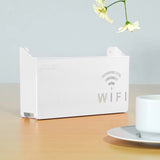 WiFi Router Shelf &amp; Cable Organizer – Wall-Mount ABS Plastic Storage Box for Routers, Power Strips &amp; Cables (Random Colors)