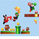 Mario Bros - Removable Vinyl Wall Stickers Decoration Decal Mural Room Family Art size 60x90  dms4560001