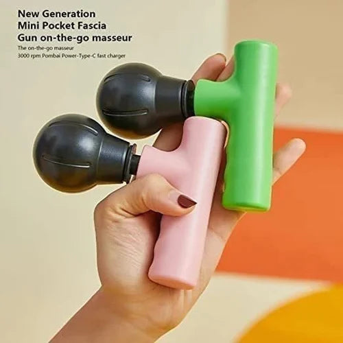 Mini Fascial Gun Deep Muscle Massager Mini Head and Face Massager Portable Suitable For Gym Office Pocket Muscle Relaxation And Massage Facial Gun(Random color)