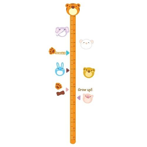 Wall sticker, height chart, kids' room, animal wallpaper sticker, wall sticker, interior sticker, cat, cute, birthday, kids' room, Disney size 45x60 ay623