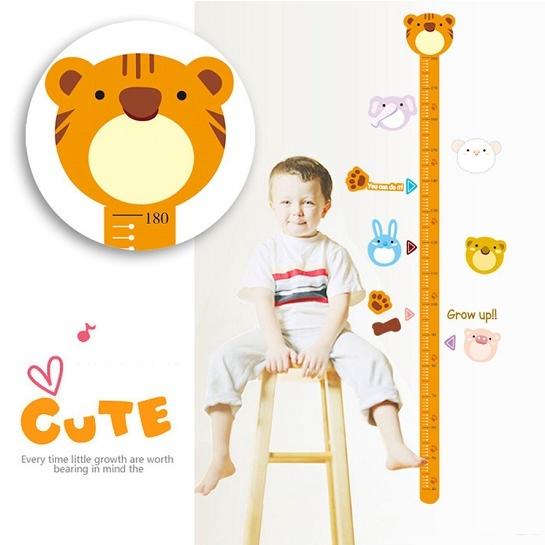 Wall sticker, height chart, kids' room, animal wallpaper sticker, wall sticker, interior sticker, cat, cute, birthday, kids' room, Disney size 45x60 ay623