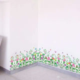 Garden Flower Border Fence Wall Sticker size 50x70 am7110