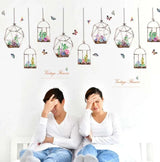 WALLPAPER STICKER 50X70 SK7174 VINTAGE CACTUS FLOWER MOTIF size 50x70 sk7174