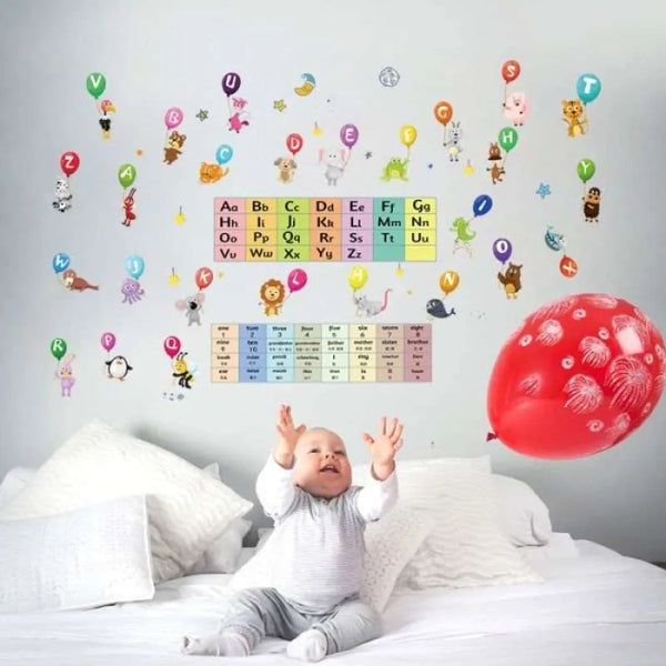 WALL STIKER 60X90 SK9297 BIG SMALL ALPABET WALSTIKER WALLSTICKER