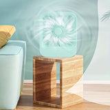 Quite Hanging Desk Fan, Mini USB Rechargeable Fan, Quiet Mini Desktop Cooling Fan for Indoor Outdoor(random color )