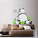 Jm8317 Panda Happy baby Pattern Removable Wall Stickers Decal Kids Home Decor USA