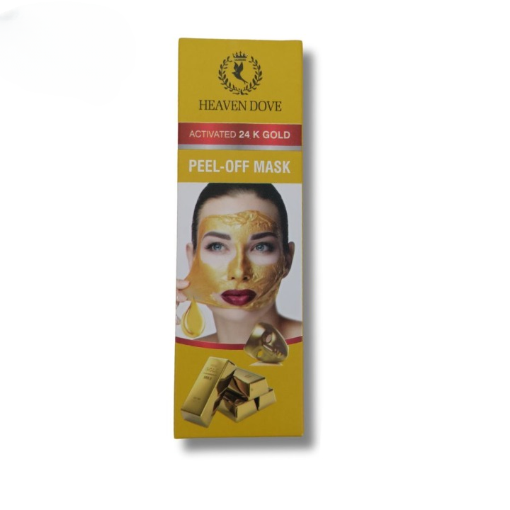Heaven Original Dove 24K Gold Peel Off Mask – Luxurious Anti-Aging &amp; Deep Cleansing Skincare - 100 ml