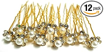 Pair Flower hair styling pins hnfrgrd3b-1