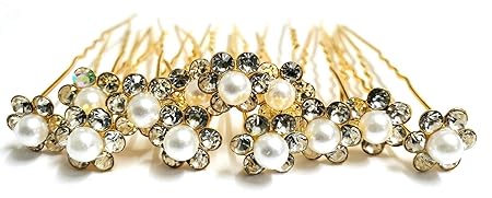 Pair Flower hair styling pins hnfrgrd3b-1