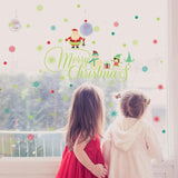 Glow-in-the-dark wall stickers, wall decals, luminous stickers, glow-in-the-dark stickers, wall decals, wallpaper stickers, Christmas, Santa Claus. size 30x60 hm31009