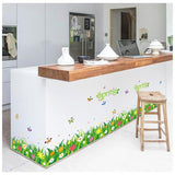 Wall sticker, wall sticker, wallpaper sticker, wall decoration, wall decoration, interior decoration, spring, flower, flower garden, butterfly, butterfly, butterfly size 50x70 sk7088