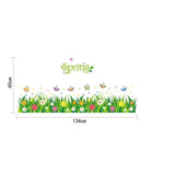 Wall sticker, wall sticker, wallpaper sticker, wall decoration, wall decoration, interior decoration, spring, flower, flower garden, butterfly, butterfly, butterfly size 50x70 sk7088