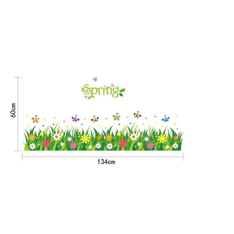 Wall sticker, wall sticker, wallpaper sticker, wall decoration, wall decoration, interior decoration, spring, flower, flower garden, butterfly, butterfly, butterfly size 50x70 sk7088
