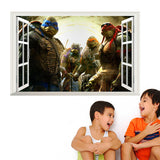 Caihuahua Teenage Mutant Ninja Turtles 14119 Wall Sticker Bedroom Eco-Friendly Bed Kindergarten size 50x70cm Ncs004