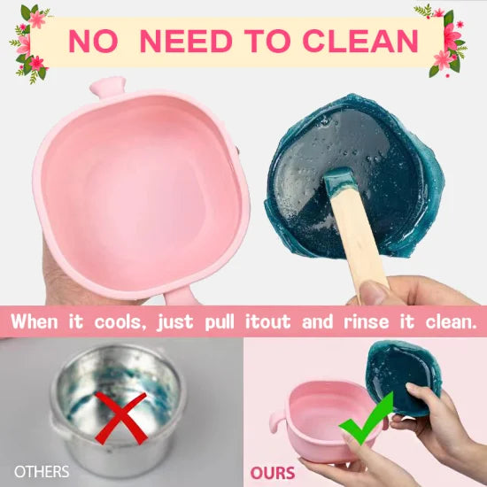 Portable Silicone Wax Warmer /  Wax Heater Machine Hot Pot Hot Hair Removal