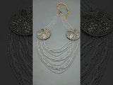 Fancy WEedding Mala Golden and Silver pearl Charm Pendant Necklace Women  Necklace