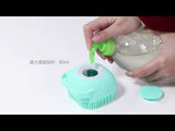 1pc New Silicone Bath Brush Bath Home Massage Shampoo Brush Silicone Round Baby Bath Brush Can Fill Liquid Bathroom Ball