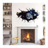 SK9066A 3D Space,The astronauts decorative wall stickers /wall decal
