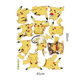 Pokemon Pikachu Wall Stickers size 45x60 ay607
