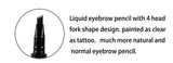 MISS ROSE Liquid Waterproof Eyebrow Pen (0.3 brown color)