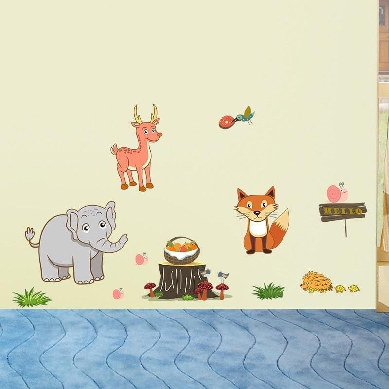 Forest Elephant Stickers size 58x32 dm3003