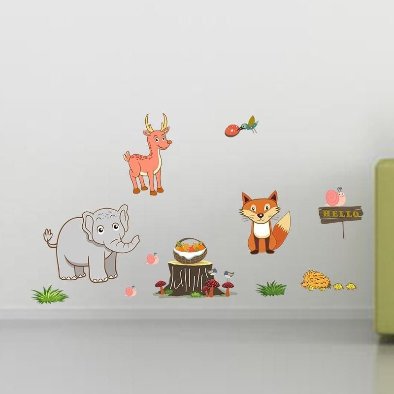 Forest Elephant Stickers size 58x32 dm3003