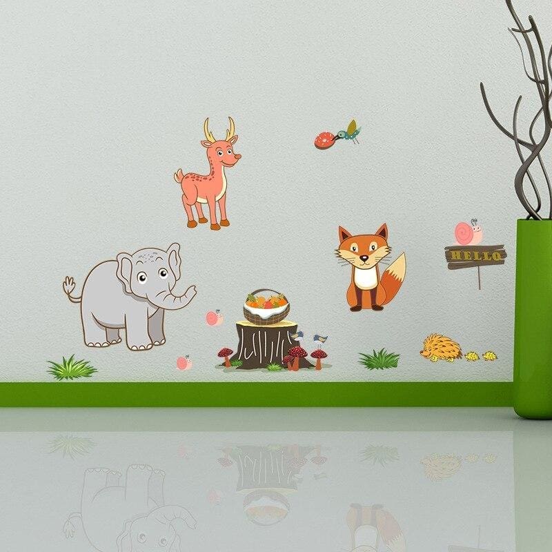 Forest Elephant Stickers size 58x32 dm3003