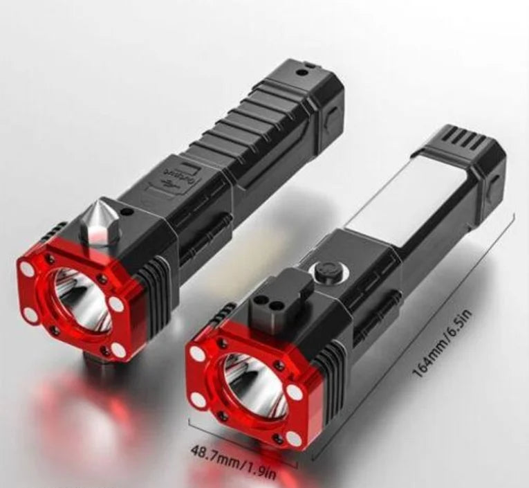 Versatile High-Power LED Flashlight: Rechargeable and Multifunctional for Your Lighting Needs(1200 mh)
