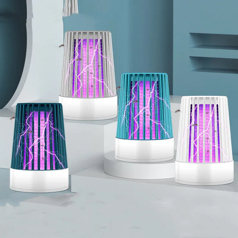 Electric Shock UV Mosquito Killer Lamp - USB Bugs Zapper Light, Non Toxic and No Radiation Lamp(random color )