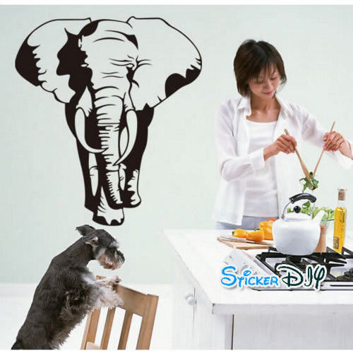wall sticker, large elephant design  size 60x90 nc020