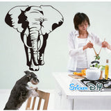 wall sticker, large elephant design  size 60x90 nc020