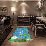 Ready Wall Stiker 60X90 Xh9219 Fish Lotus Pool Walstiker Wallsticker -Berkualitas