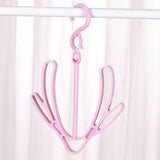 Shoe drying stand | Hanging Racks for Balcony, Cabinet, Cup Board | Hook Racks Organizer (Pink)
