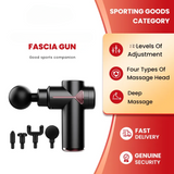 4 in 1 Multi-Function Vibration Massage Gun Professional Ultra Quiet Pain Relief Whole Body Massagers with 4 Heads and Different Level of Speeds (Random colors)
