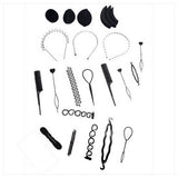 Hair Styling Set, Fashion Hair Design Styling Tool Accessories DIY Hair Accessories Tool Kit Hair Sculpting Tool Kit, Magic ple Quick Spiral Braide  htfrbks6j-1