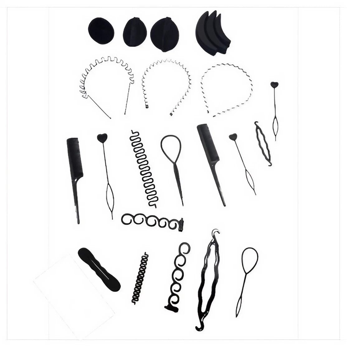 Hair Styling Set, Fashion Hair Design Styling Tool Accessories DIY Hair Accessories Tool Kit Hair Sculpting Tool Kit, Magic ple Quick Spiral Braide  htfrbks6j-1