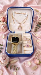 Premium 4-in-1 Ladies Jewelry Gift Set with Box*

Ye trending gift box set hai jis me 4 cheezen shamil hain: