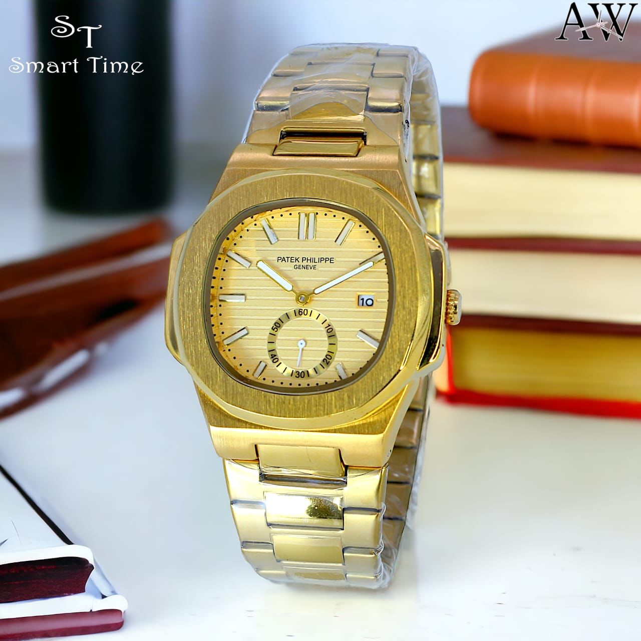 Men golden watch